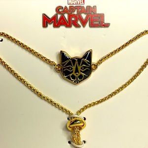 Captain Marvel Cat Lariat Bolo Bracelet (New in Box)